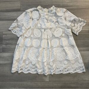 HD in Paris Ivory Lace Blouse